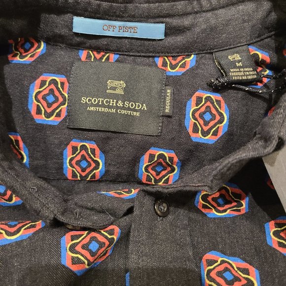 Scotch & Soda Men's Printed Regular Fit Casual Shirt Size: M - Picture 15 of 16